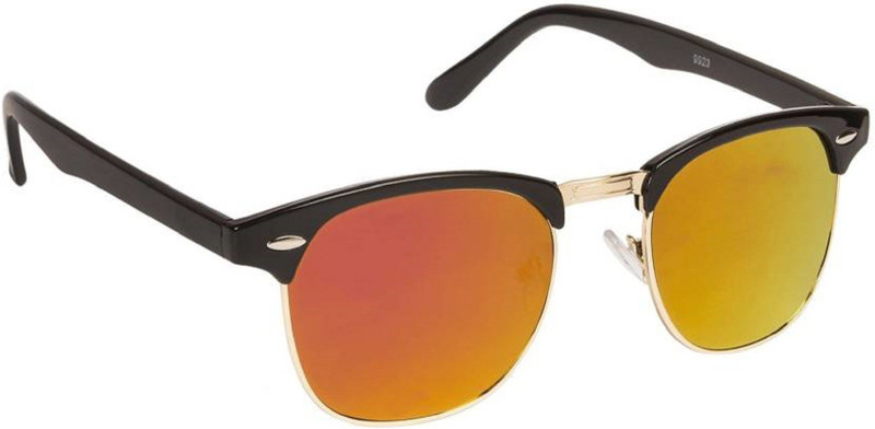 Deixels Clubmaster Sunglasses(Yellow, Orange) Deixels Clubmaster Sunglasses(Yellow, Orange)