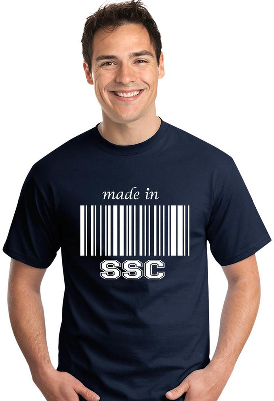 myinsignia Printed Men's Round Neck Blue T-Shirt