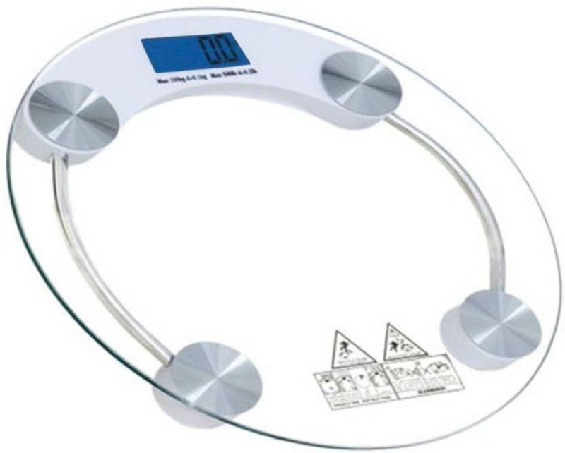 CrackaDeal Premium_ Quality_ Machine _Round_ Scale Weighing Scale(White)