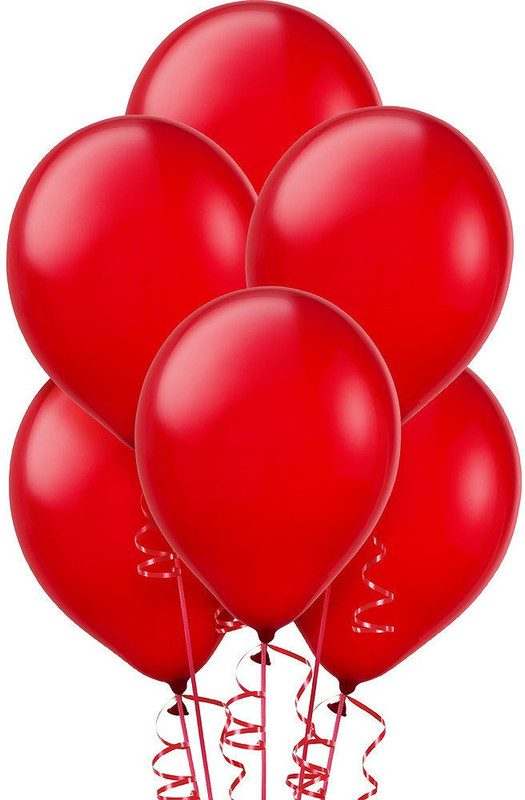 rke Solid Red balloons Party balloons pack Of 35 Pcs Balloon(Red, Pack of 35)