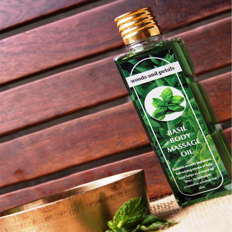 woods and petals Basil Body Oil Liquid(100 ml)