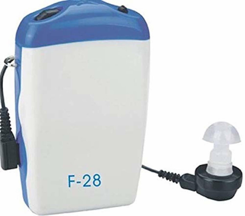 auditech Professional Sound Amplifier In the Ear Hearing Aid (Blue, White) 28 F Pocket Model Hearing Aid(white, blue)