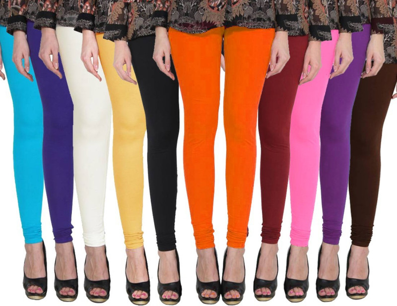 fabeyo Churidar  Legging(Multicolor, Solid)