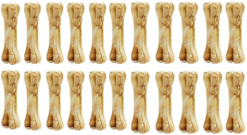 SAWAY Export Quality Digestible Calcium Treat Natural Bones 5 inch 2 pcs Chicken Dog Chew(2, Pack of 2)