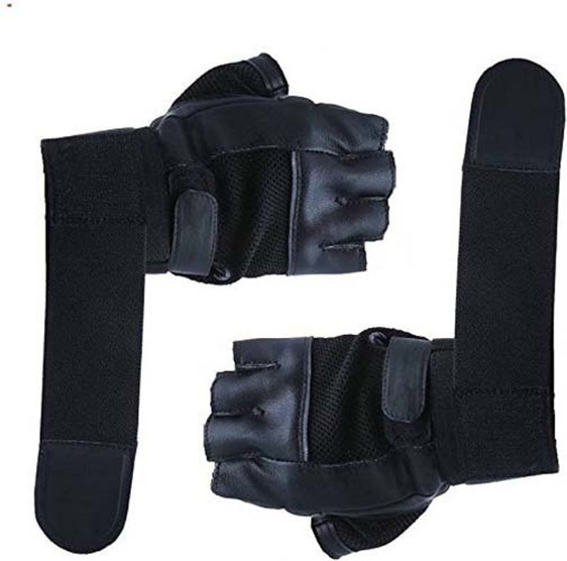 HMFURRYS FINEST Gym Gloves / Sports Gloves / Fitness Gloves/ Training Gloves / Weight Lifting Gym & Fitness Gloves(Black)