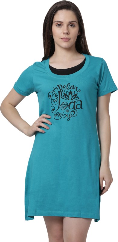 Buy Goldstroms Printed Women Round Neck Green T-Shirt Online at  desertcartParaguay
