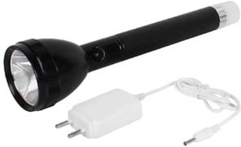 jy super torch JY-9050 Torch(Black : Rechargeable)