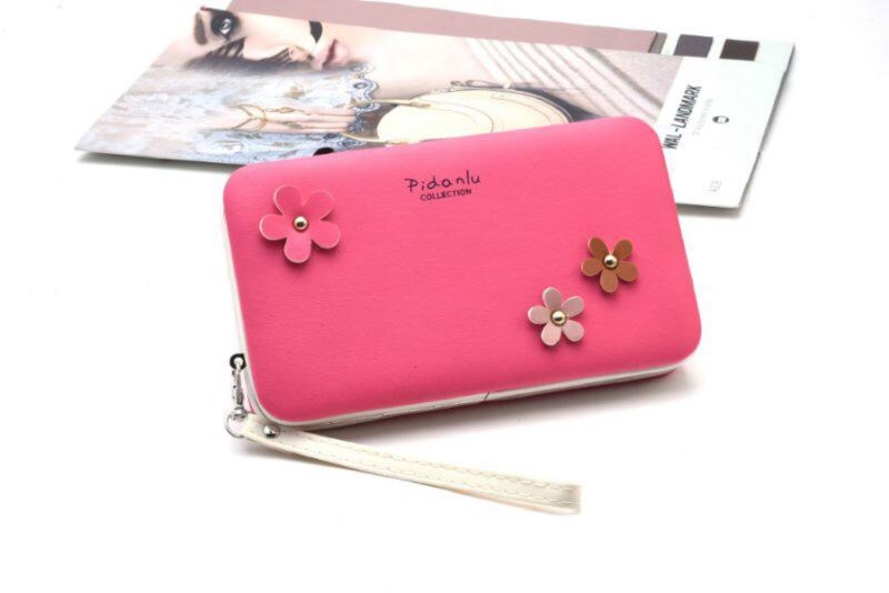BANQLYN Women Casual Pink Artificial Leather Wallet(4 Card Slots)