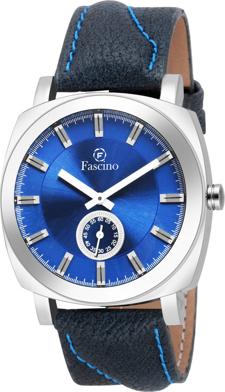 fascino Analog Blue Dial Men's Watch FCW 2403- SL ROUND SILVER SIDE SECOND Analog Watch  - For Men