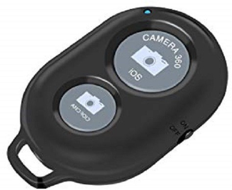 PSYCHE Selfie Monopod Wireless Bluetooth Shutter Release Camera Remote Controller Self-timer Camera Remote Control(Black)