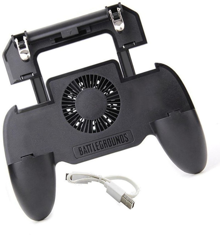 Blue Birds New Arrival PUBG trigger, 4-in-1 Power Bank Gamepad, L1R1 Sensitive Shoot & Aim Trigger Buttons, for All Smartphones Fortnite PUBG Knives Out Rules of Survival Gaming with Cooling Fan, Power Bank USB Gamepad(Black, For Android, iOS) Blue Birds New Arrival PUBG trigger, 4-in-1 Power Bank Gamepad, L1R1 Sensitive Shoot & Aim Trigger Buttons, for All Smartphones Fortnite PUBG Knives Out Rules of Survival Gaming with Cooling Fan, Power Bank USB Gamepad(Black, For Android, iOS)