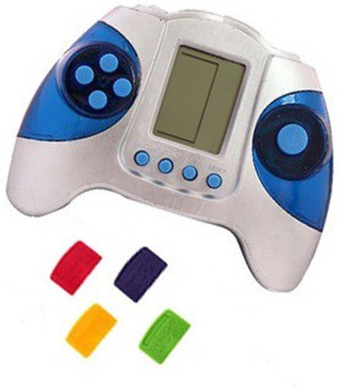 Alafi Buy Lovely Traditional Video Game for children and adults also for skill increasing with Brain Training with 4 Chip Brick Game q0(Game will not work until inserting chip) NA GB with GAME, 4 CHIP, BATTERY(Multicolor)