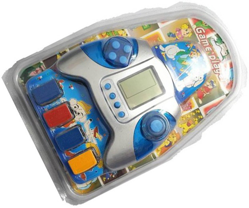 Alafi Lovely Video Game for children and adults also for skill increasing with Brain Training with 4 Chip Brick Game q5(Game will not work until inserting chip) NA GB with GAME, 4 CHIP, BATTERY(Multicolor)