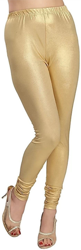 kadini Churidar Length Legging(Gold, Solid)