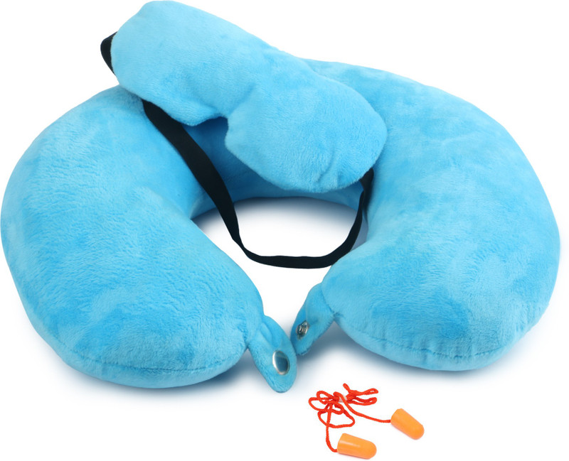 missru TRAVEL KIT Neck Pillow(SKY BLUE, PINK, GOLDEN BROWN, YELLOW, GRAY)