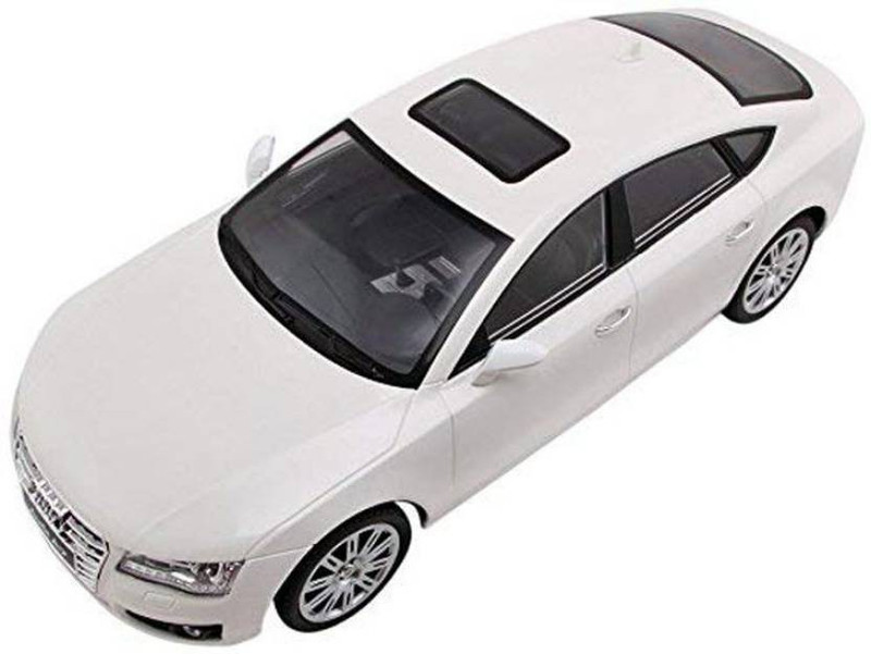 skediz Audi A7 First Eddition Rehargeable Full Function Remote Controlled Car 1:16 Scale (Multicolor)(White)