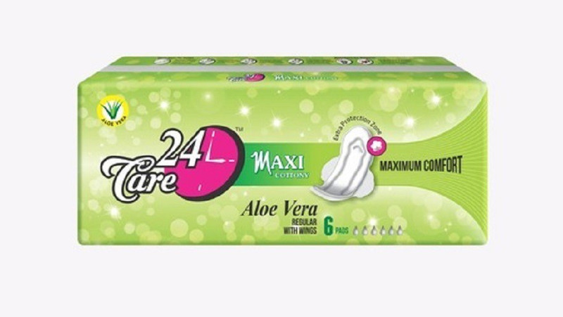 care 24 anti bacterial Sanitary Pad(Pack of 6)