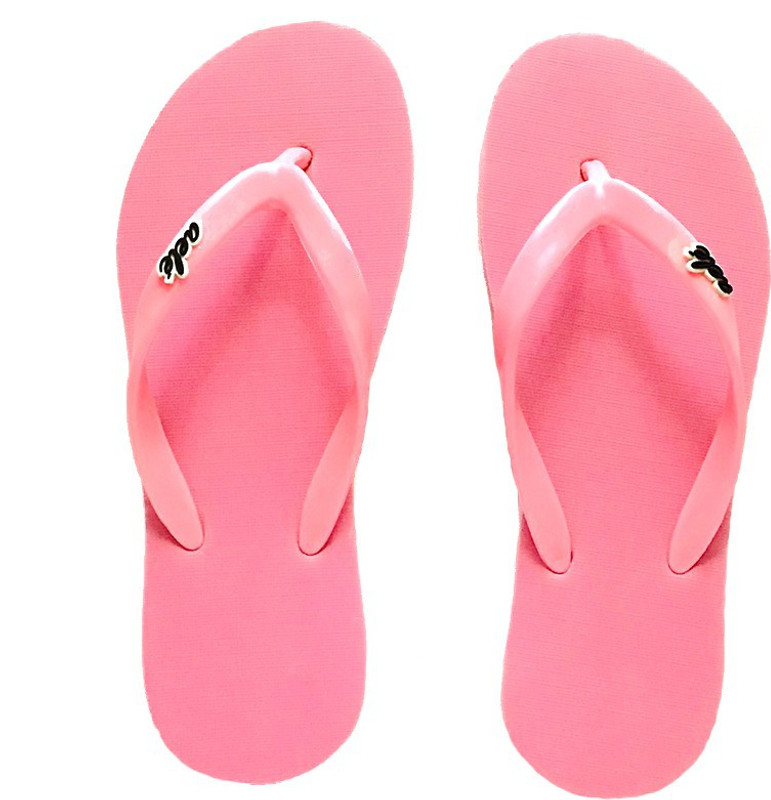aele Women's/girls Anti Slippery (Natural Rubber) Indoor Outdoor Pink Beach Slippers