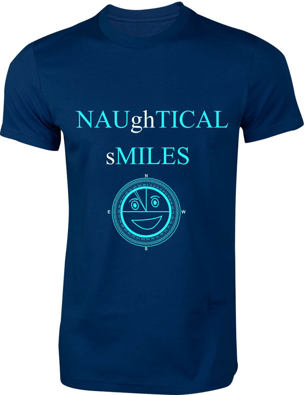 myinsignia Printed Men Round Neck Blue T-Shirt