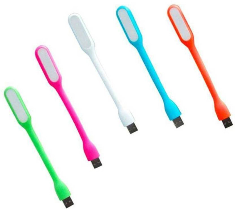 lootmela USB Lamp 360 Degree Flexible, USB LED Light fo USB Charger, USB Hub(Multicolor)
