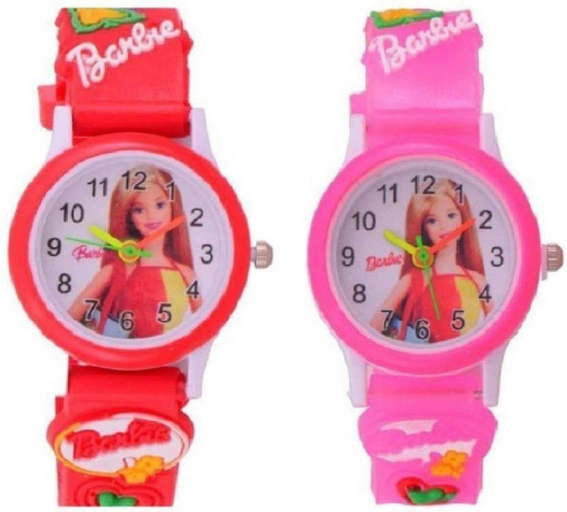 shopprime Barbie Analogue White Dial So Beautiful For Kids Gift Stylish Analog Watch  - For Women