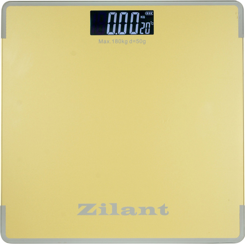 Zilant 6 mm Automatic Personal Digital Weight Machine With Large LCD Display and 4 Sensor Technology For Accurate Weight Measurement (Yellow) Weighing Scale(Beige)