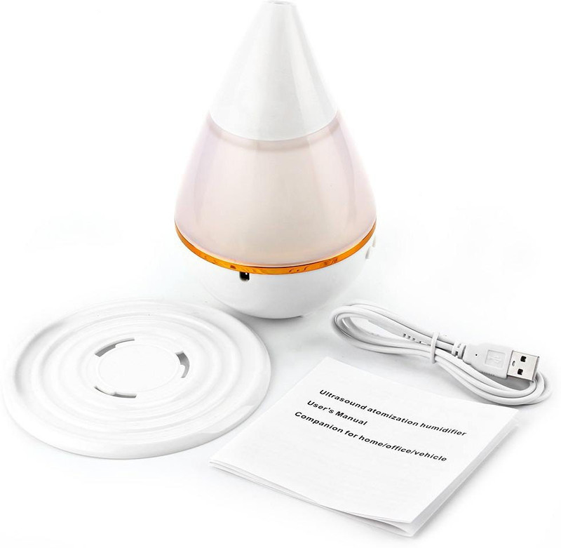 sygnific Air Freshener Humidifier With Multi Color LED Night Light For Car, Home And Office Portable Room Air Purifier(White)