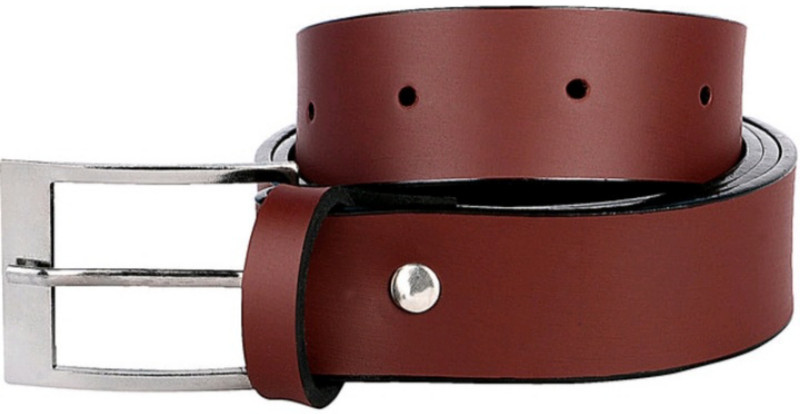 manan fashion Men Formal Brown Artificial Leather Belt
