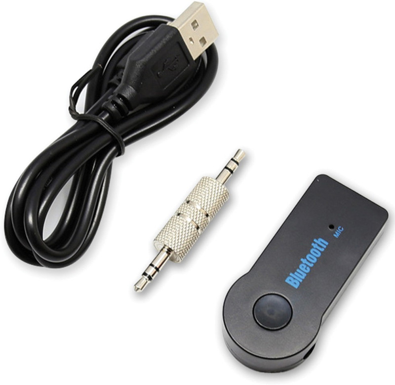 auto5d v3.0 Car Bluetooth Device with Audio Receiver, USB Cable, 3.5mm Connector, FM Transmitter, MP3 Player(Black)