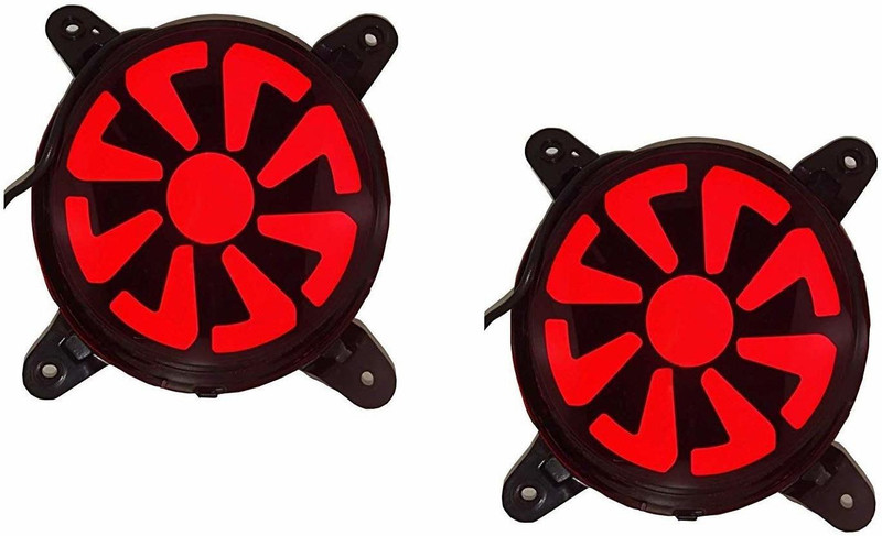 PRTEK Car Flashing 2 pcs for Grand I10-2018 Car Led Rear Reflector Led Bumper Lamp Brake Lamp Warning Light Car Reflector Light(Red)