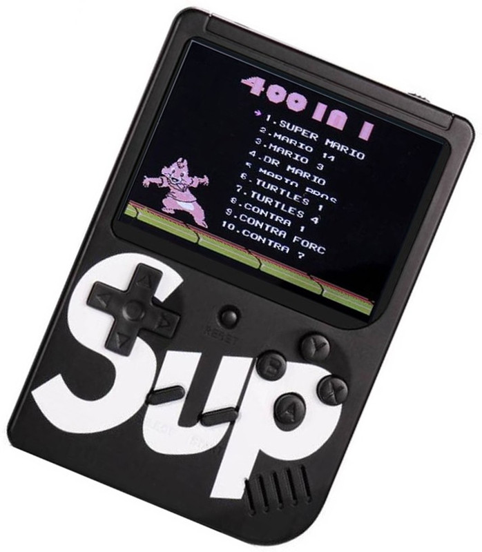 Alafi Best Buy SUP 400 in 1 Retro Game Box Console Handheld Classical Video Game with 8 GB with Mario/Super Mario/DR Mario/Contra/Turtles With 400 Games (Multicolor) NA GB withMario, Super Mario, DR Mario, Contra, Turtles, and other 400 Games(Multicolor)
