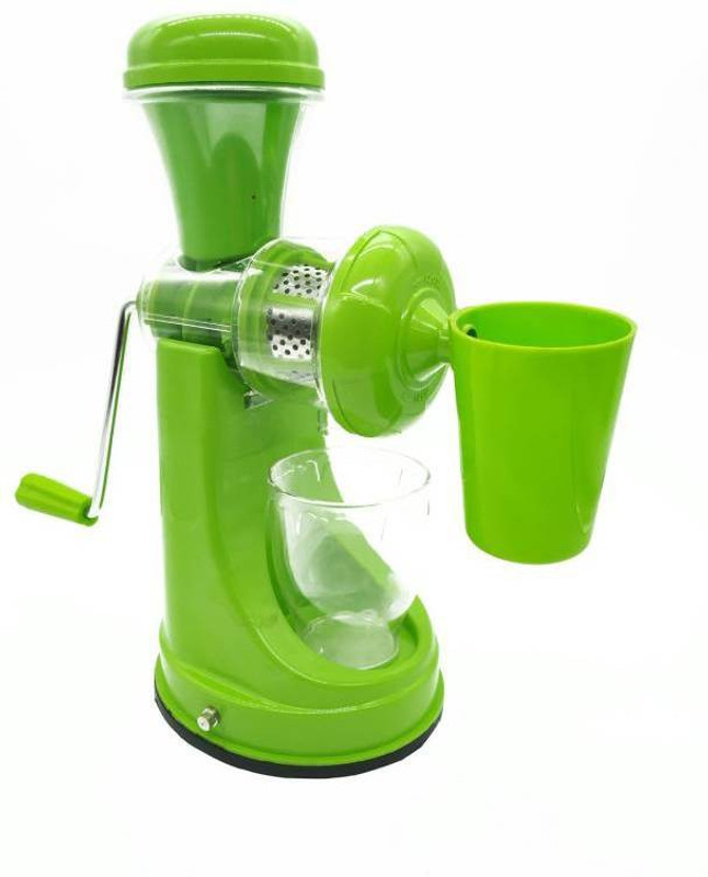 Mantavya Juicer Fruit & Vegetable Juice Extractor With Juice Collector Glass 0 Juicer Mixer Grinder(Green, 1 Jar)