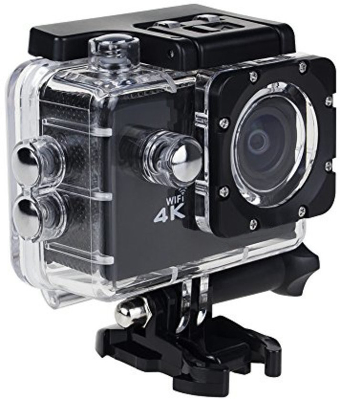 Roboster 170 Degree Wide Angle 4k Ultra HD Wifi Wireless Outdoor Portable 30 Miter Waterproof Camera with 256 GB Micro SD Card Support Sports and Action Camera(Multicolor, 16 MP)