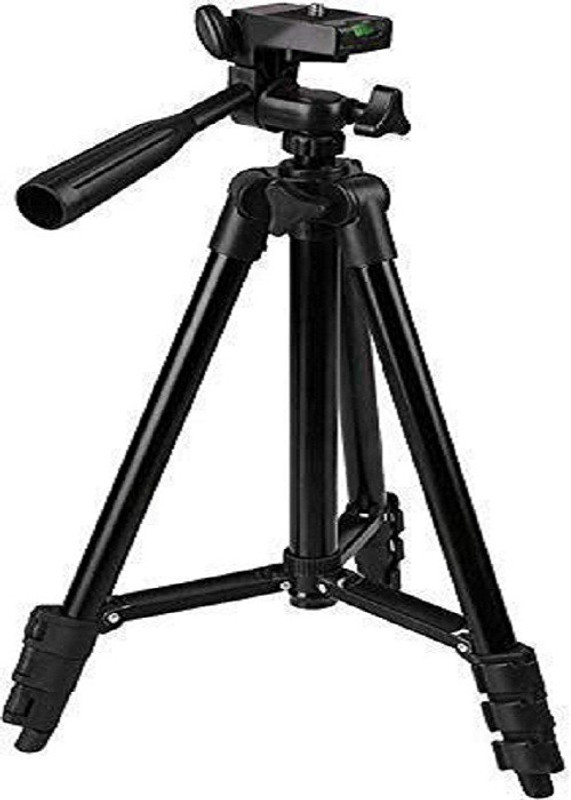 kiros Full Black 1020 mm Long Tripod3120 (Black, Supports Up to 1500 g) Tripod Kit(Black, Supports Up to 1500 g)