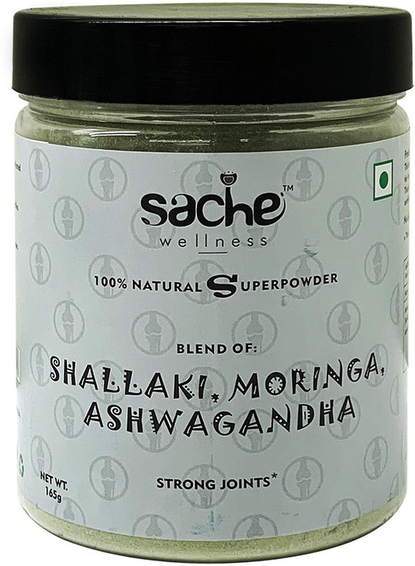 sache wellness Herbal Powder Blend of Shallaki, Moringa & Ashwagandha for Stronger Bones(165 g)