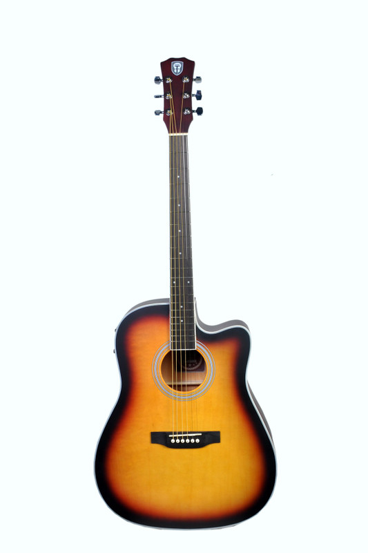 techno Sun-Brust Equilizer Boxwood Semi-acoustic Guitar(Sun-Brust)