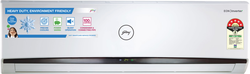 Godrej 1.5 Ton 5 Star Split Inverter AC - White(GIC 18MTC5-WSA, Copper Condenser)