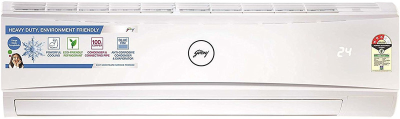 Godrej 1.5 Ton 3 Star Split AC - White(GSC 18LTC3-WSA, Copper Condenser)