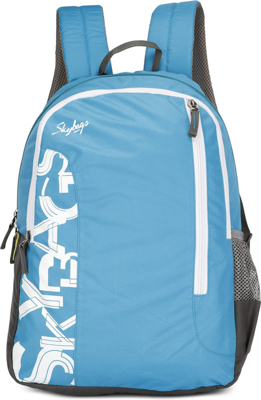 Buy Skybags BRAT 10 SCHOOL BAG E LT. BLUE 25 L Backpack White Blue Online at desertcartINDIA