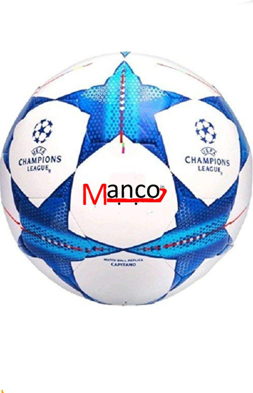 manco champion league Football - Size: 5(Pack of 1, Blue)