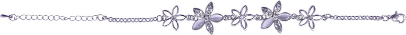 acralic shine Metal Silver Coated Bracelet