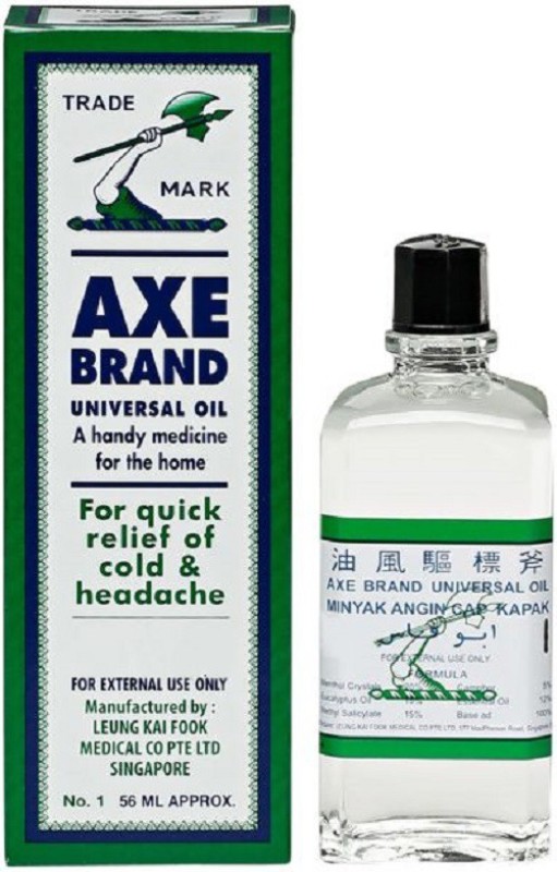 Axe Brand universal Oil 56ml Quick Relief Oil Cold/Headache/Blocked Nose Liquid(56 ml)