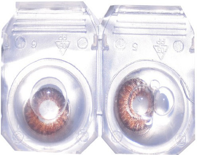 glance gallaxy BROWN CHOCO Monthly(0, Colored Contact Lenses, Pack of 2)