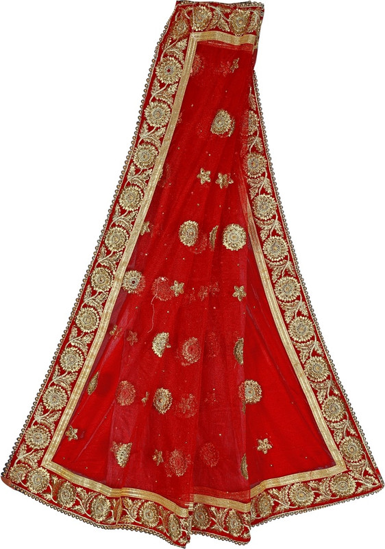 sai group Velvet, Cotton Blend Embroidered Women Dupatta