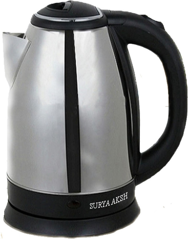 Surya Aksh 1.8-Litre 1500W Electric Kettle Electric Kettle(1.8 L, Silver)