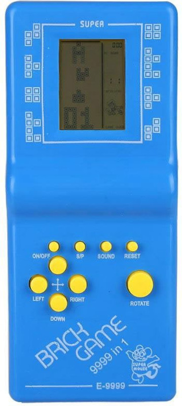 Allmusic Hand Held gaming console Battery Operated Brick Video Game for iq level Digital Game Set for Kids children with All in One Total Brick Games(Random Color Selected)
