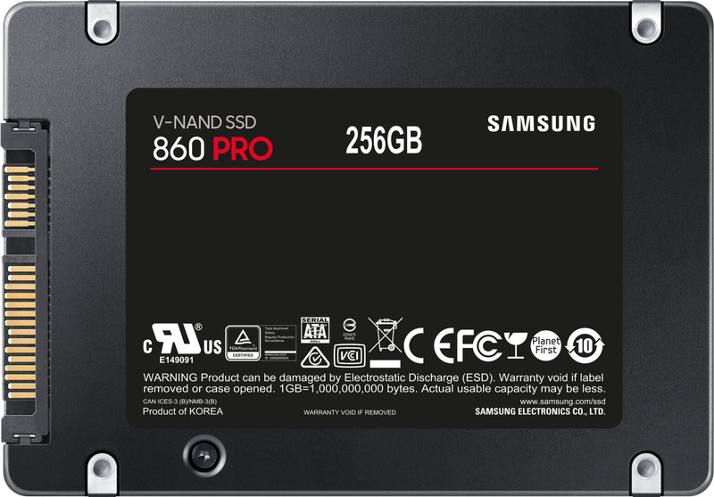 Samsung 860 Pro 256 GB Laptop, Desktop Internal Solid State Drive (MZ-76P256BW)