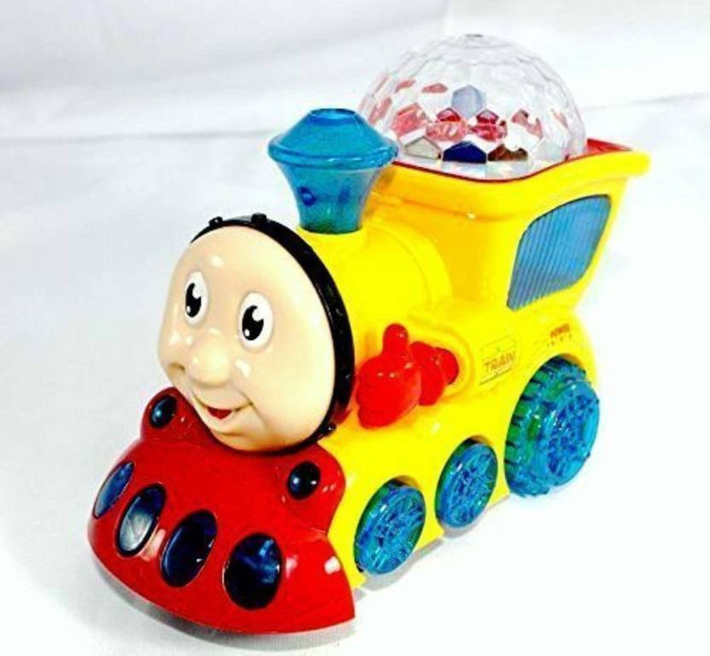 babybliss Musical train with 4D light and Sound with Bump n Go Action (Multicolor)(Multicolor)