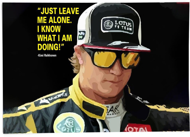 Kimi Raikkonen Motivational Wall Posters Paper Print(12 inch X 18 inch, Rolled)