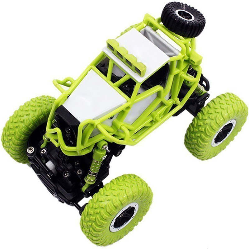 skediz 1:43 Scale 2.4 GHZ Dirt Drift Remote Controlled Rock Crawler RC Monster Car, 4 Wheel Drive(Green)
